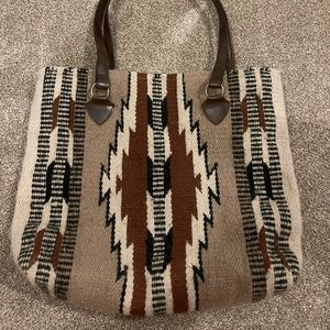 Carpet Bag Style Tote Purse